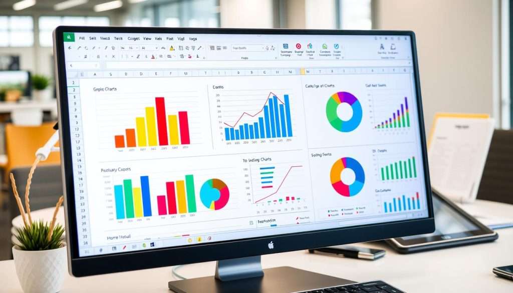 creating charts in excel