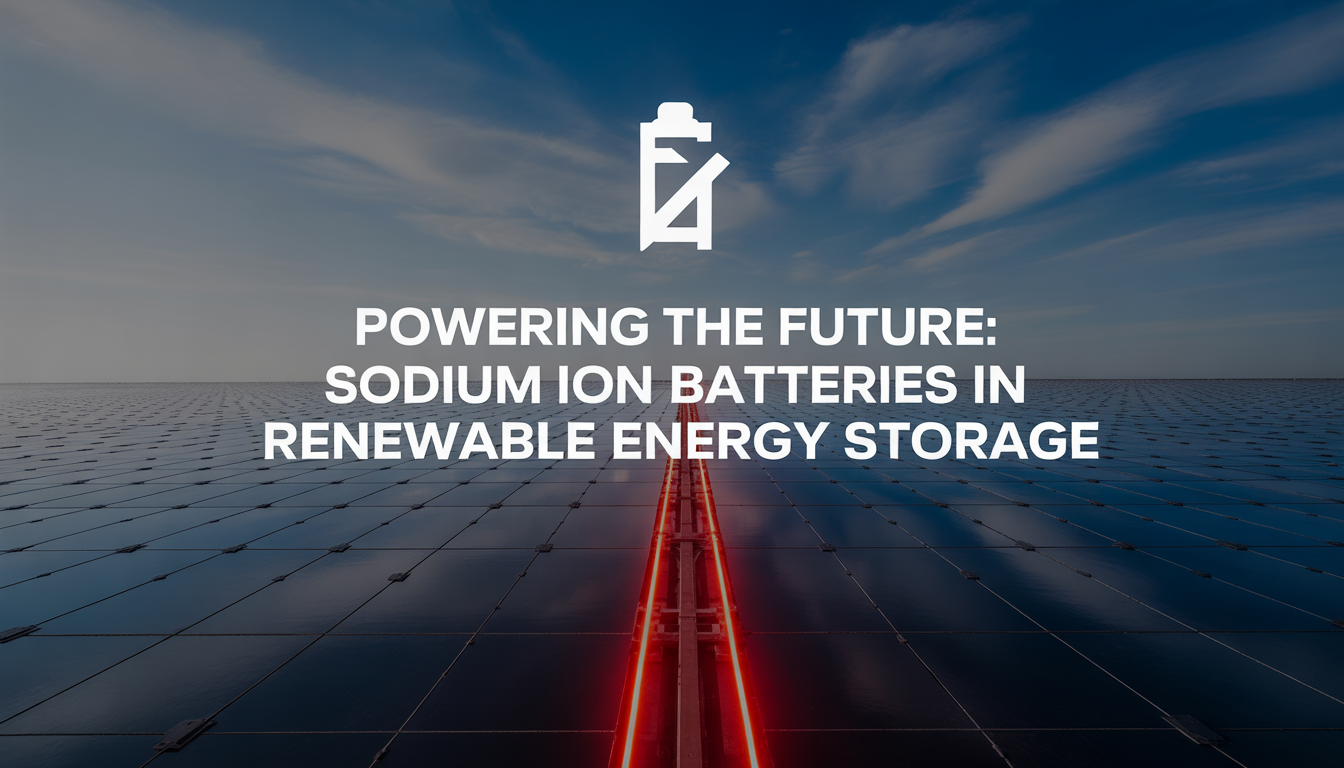 Sodium Ion Batteries in Renewable Energy Storage