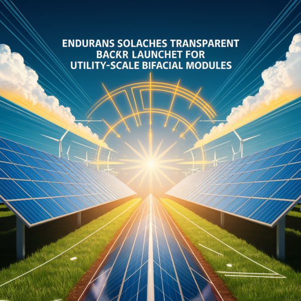 Endurans Solar launches transparent backsheet for utility-scale bifacial modules