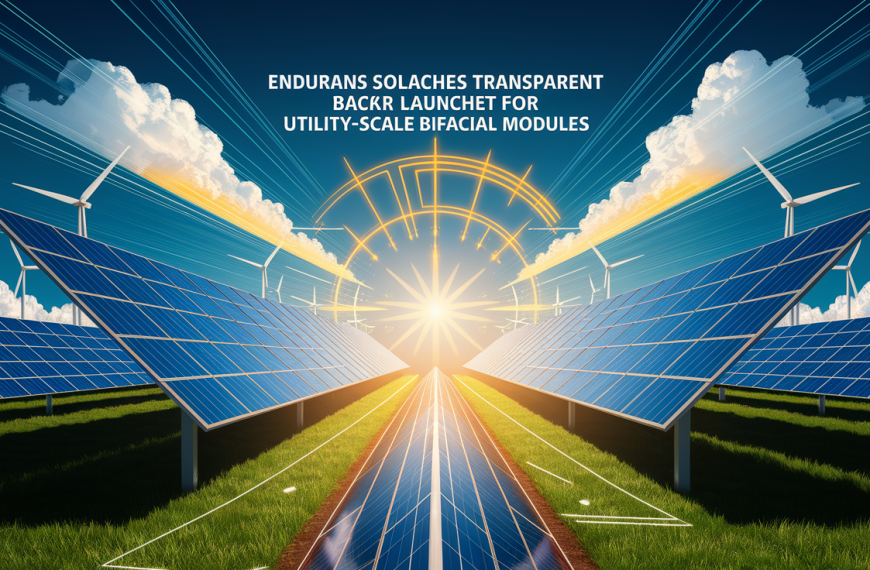 Endurans Solar launches transparent backsheet for utility-scale bifacial modules