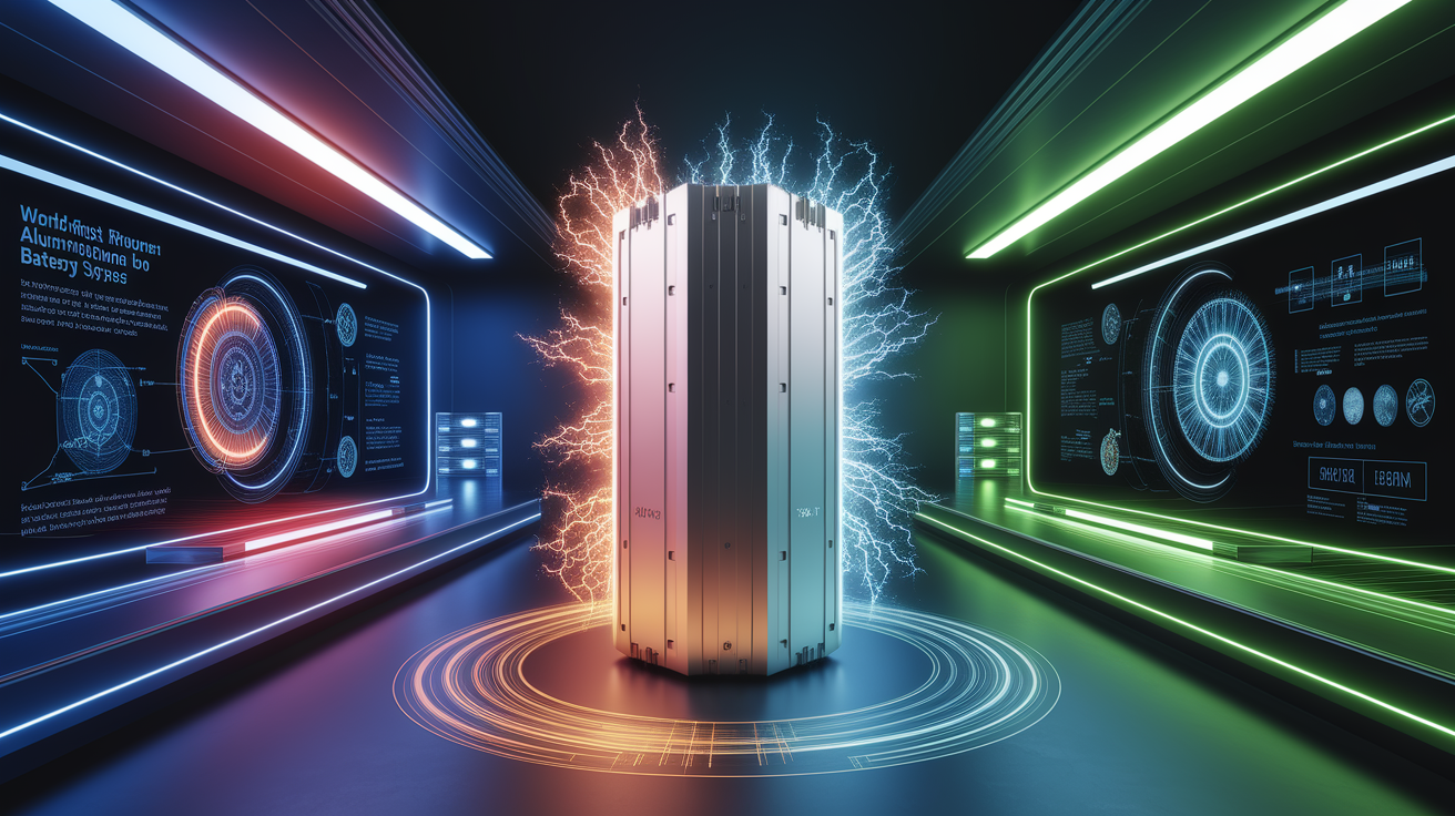 World’s first high-power aluminum-ion battery system for energy storage