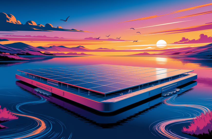 Off-grid floating PV-desalination system for hydrogen production