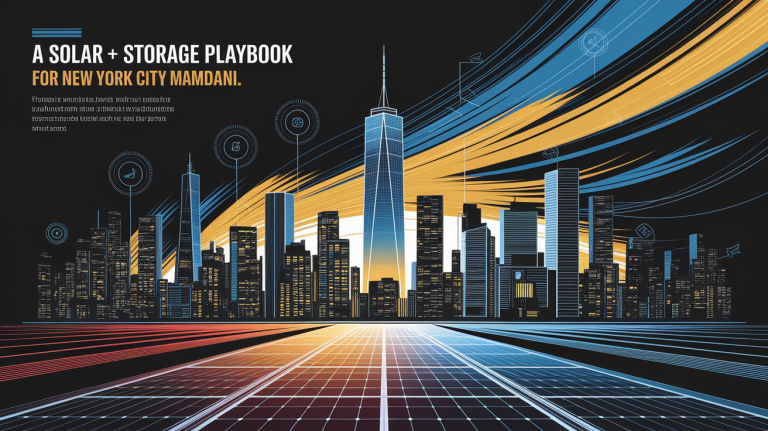 A solar + storage playbook for New York City Mayor-elect Mamdani