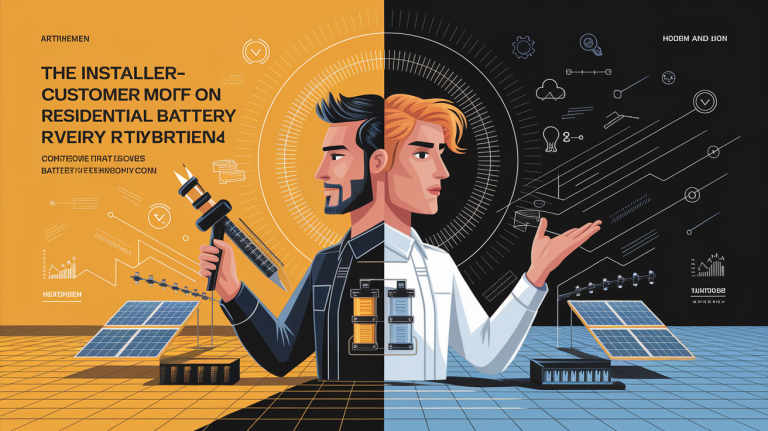 The installer-customer mismatch on residential battery motivations