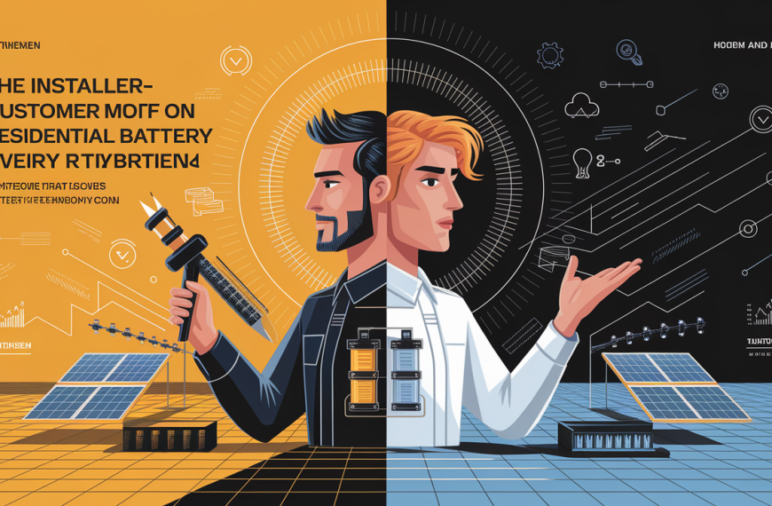 The installer-customer mismatch on residential battery motivations