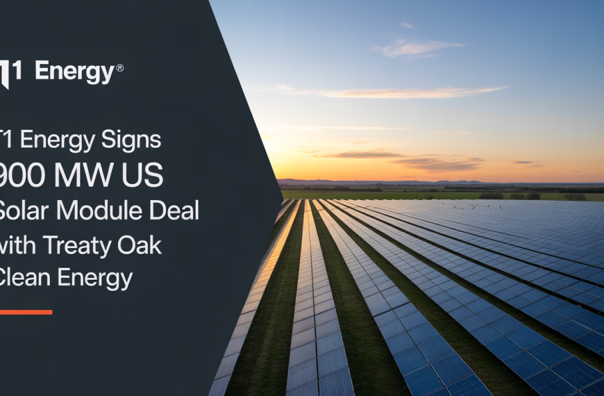 T1 Energy signs 900 MW US solar module deal with Treaty Oak Clean Energy