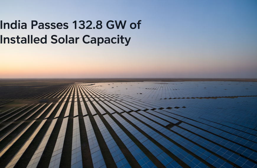 India passes 132.8 GW of installed solar capacity