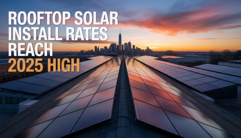 Rooftop solar install rates reach 2025 high