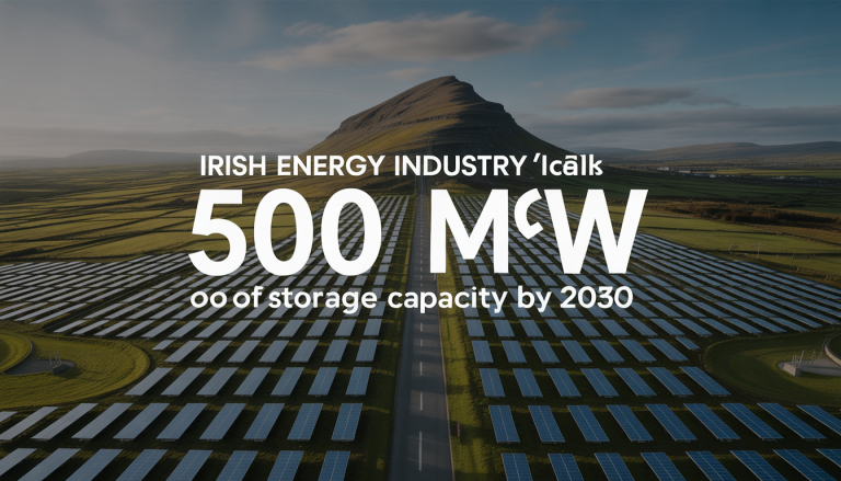 Irish energy industry calls for 500 MW of storage capacity by 2030