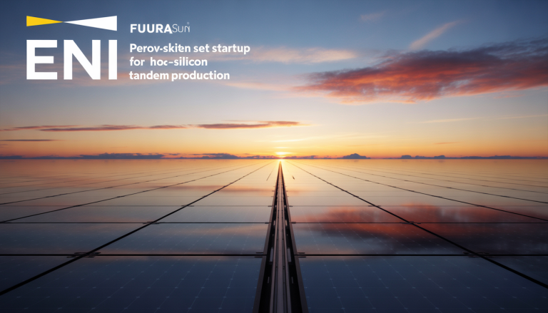 Eni, FuturaSun set up startup for perovskite-silicon tandem module production