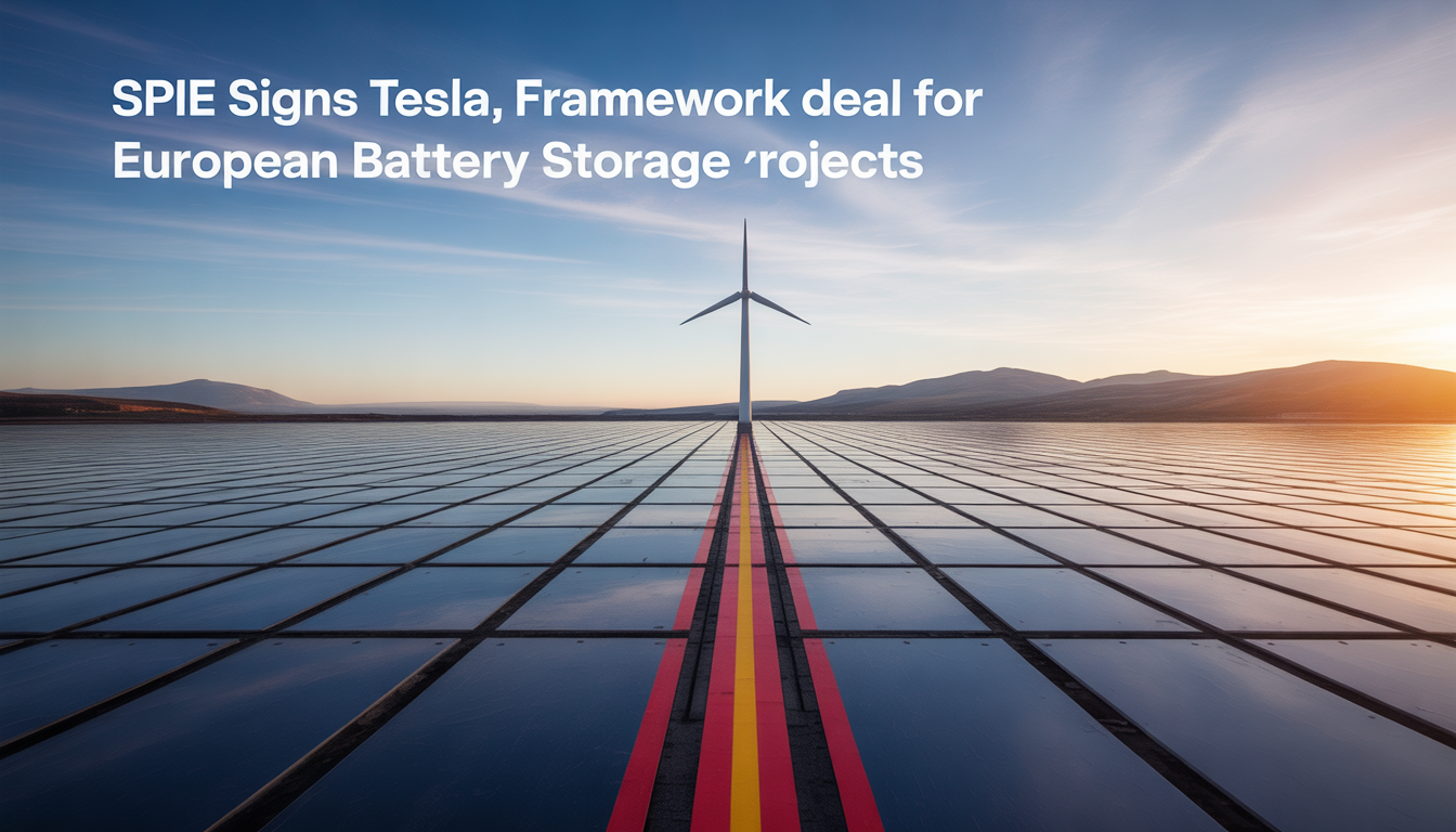 SPIE signs Tesla framework deal for European battery storage projects