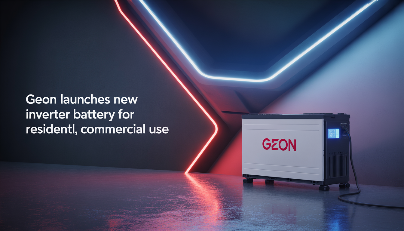 Geon launches new inverter battery for residential, commercial use
