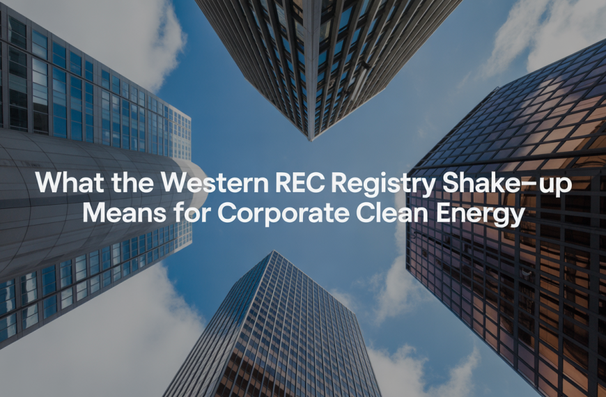 What the Western REC registry shake-up means for corporate clean energy