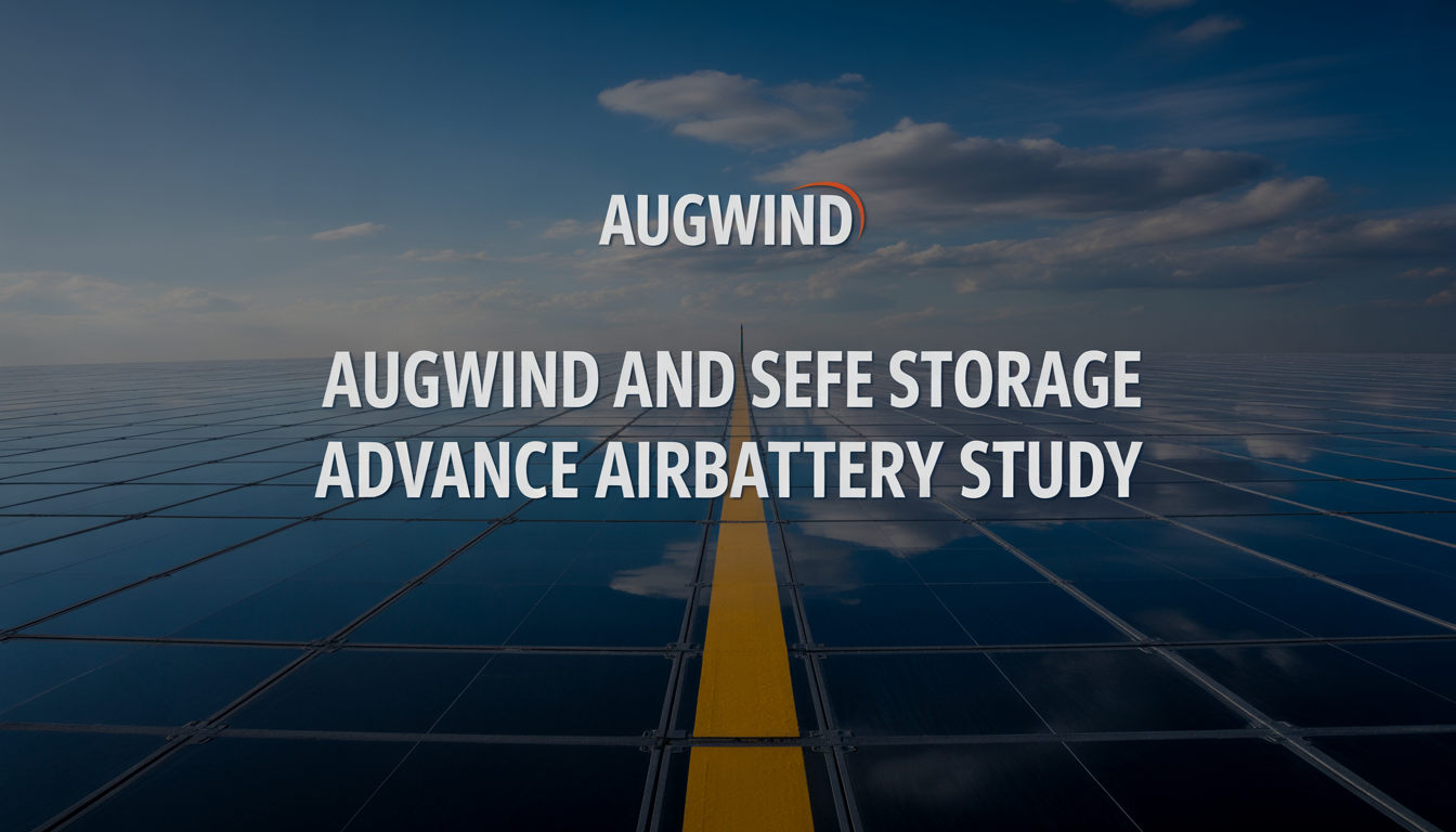 Augwind and SEFE Storage advance AirBattery study