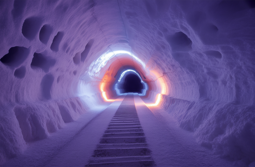 Using horizontally connected salt caverns for compressed air storage