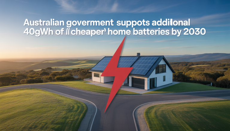 Australian government supports additional 40GWh of Cheaper Home Batteries by 2030
