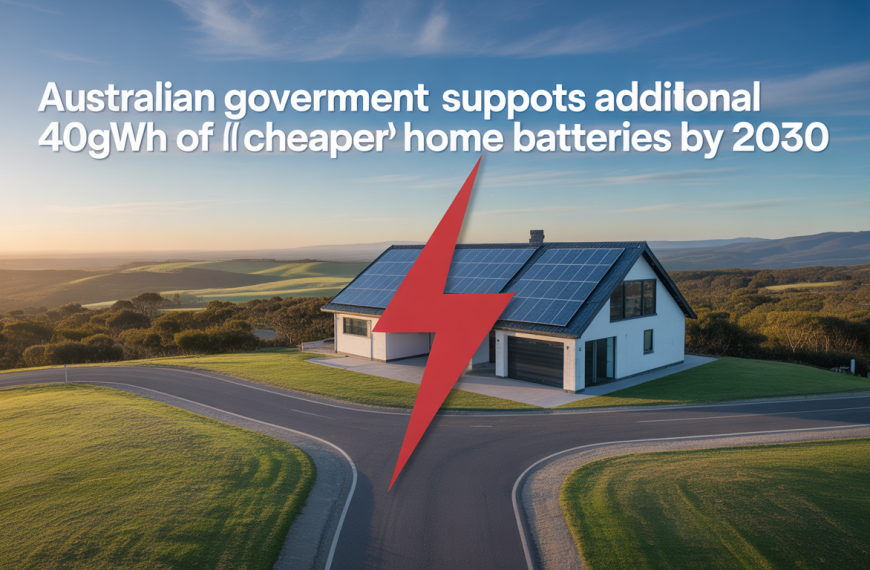 Australian government supports additional 40GWh of Cheaper Home Batteries by 2030