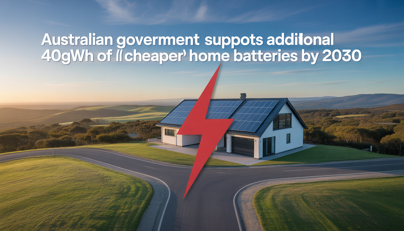Australian government supports additional 40GWh of Cheaper Home Batteries by 2030