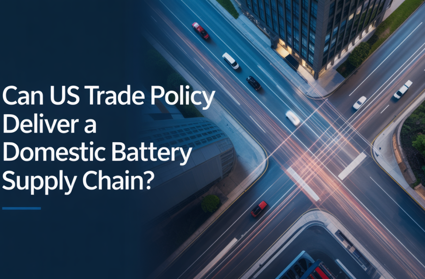 Can US trade policy deliver a domestic battery supply chain?