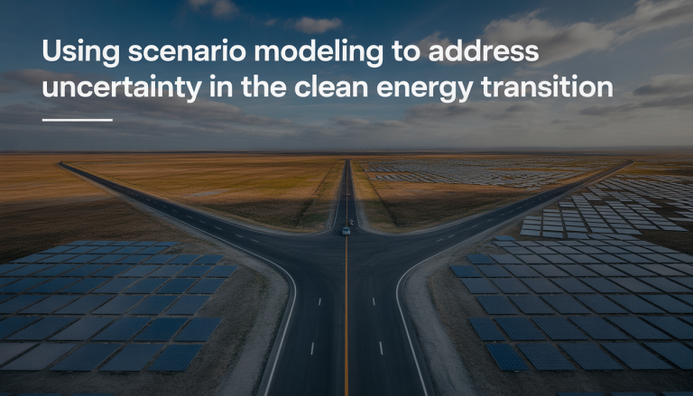 Using scenario modeling to address uncertainty in the clean energy transition