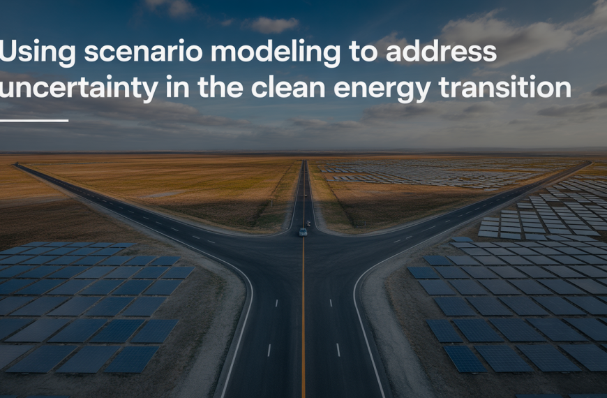Using scenario modeling to address uncertainty in the clean energy transition