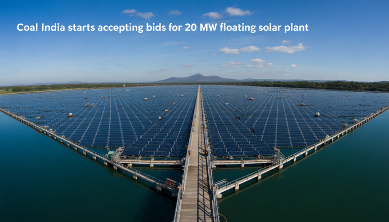 Coal India starts accepting bids for 20 MW floating solar plant