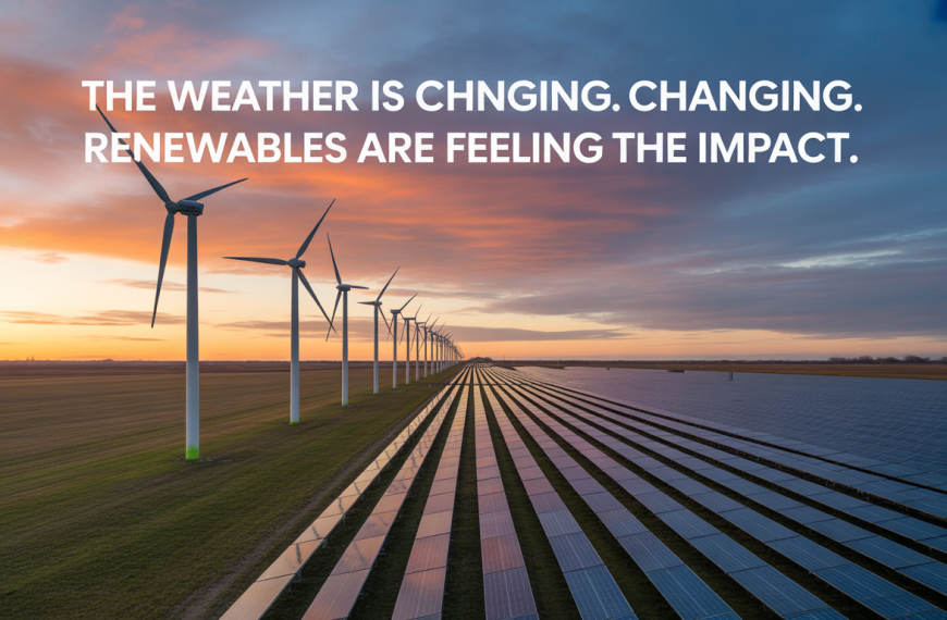 The Weather Is Changing. Renewables Are Feeling the Impact