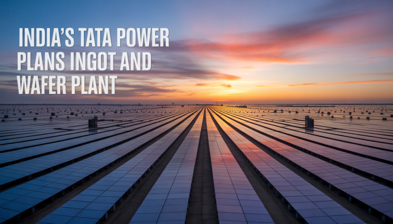 India’s Tata Power plans solar ingot and wafer plant