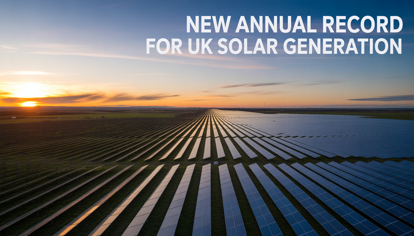 New annual record for UK solar generation