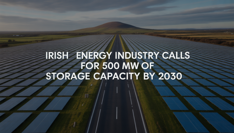 Irish energy industry calls for 500 MW of storage capacity by 2030