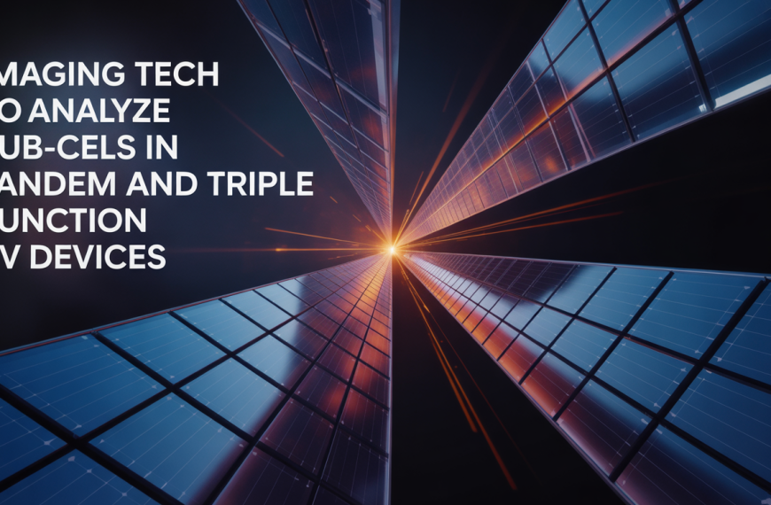 Imaging tech to analyze sub-cells in tandem and triple junction PV devices