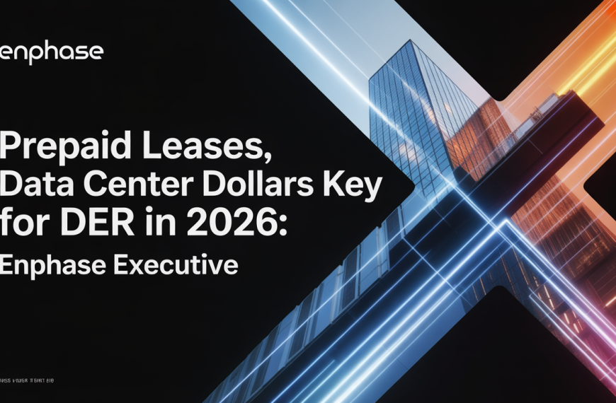 Prepaid leases, data center dollars key for DERs in 2026: Enphase executive