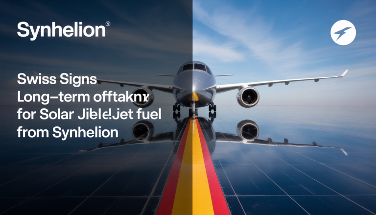 SWISS signs long-term offtake agreement for solar jet fuel from Synhelion