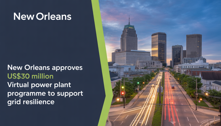 New Orleans approves US$30 million virtual power plant programme to support grid resilience